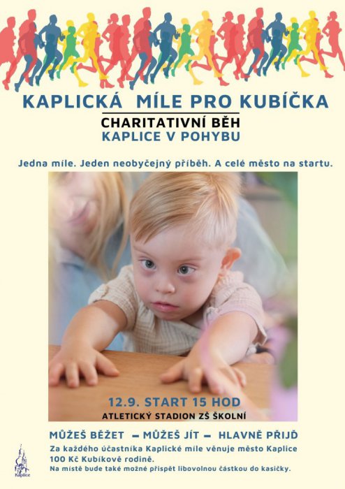 KAPLICKÁ MÍLE PRO KUBÍČKA - CHARITATIVNÍ BĚH KAPLICE V POHYBU